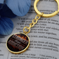 Stronger Than Addiction Keychain — Personalized Back Engraving