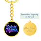 Sober Mama Keychain — Personalized Back Engraving