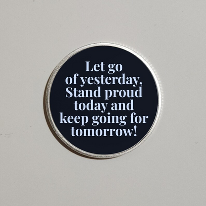 I Broke The Cycle Sobriety Coin With Personalized Custom Date