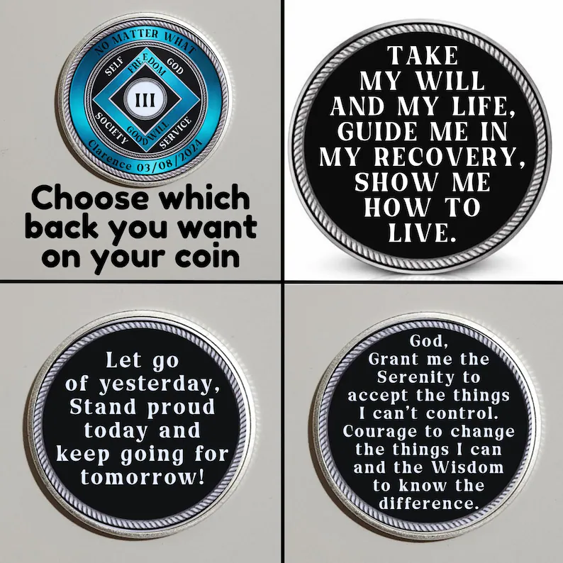 No Matter What NA Recovery Coin With Personalized Name & Date