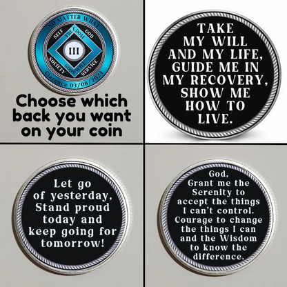 No Matter What NA Recovery Coin With Personalized Name & Date