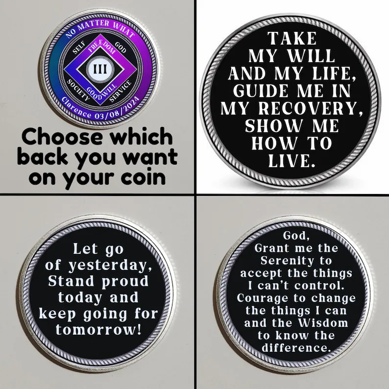 No Matter What NA Recovery Coin With Personalized Name & Date