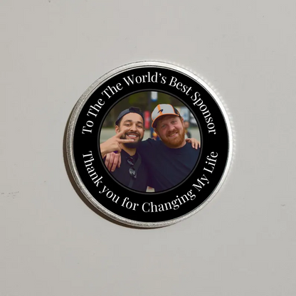 World’s Best Sponsor Custom Photo Coin