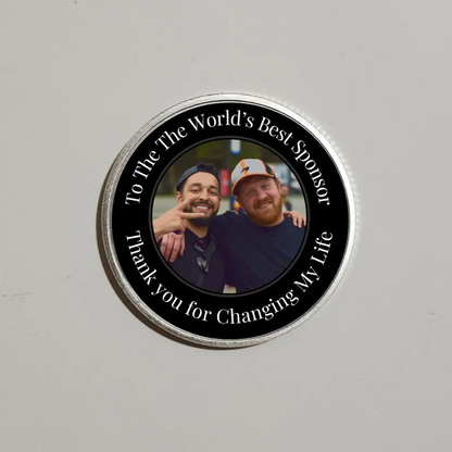 World’s Best Sponsor Custom Photo Coin