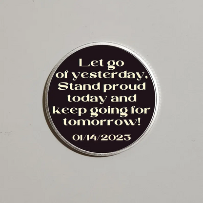 Sobriety Motorcycle Coin Personalized Custom Date