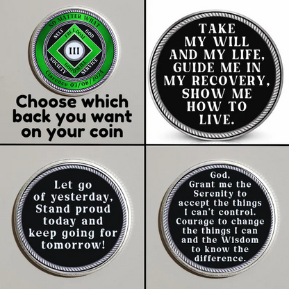 No Matter What NA Recovery Coin With Personalized Name & Date