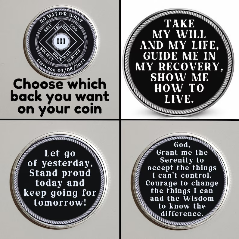 No Matter What NA Recovery Coin With Personalized Name & Date