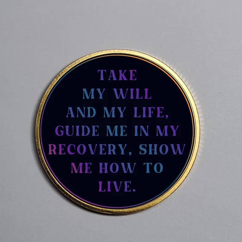 Personalized Narcotics Anonymous Date Gift, Recovery Anniversary Coin