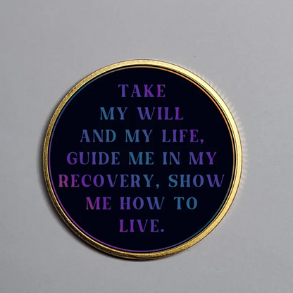 Personalized Narcotics Anonymous Date Gift, Recovery Anniversary Coin