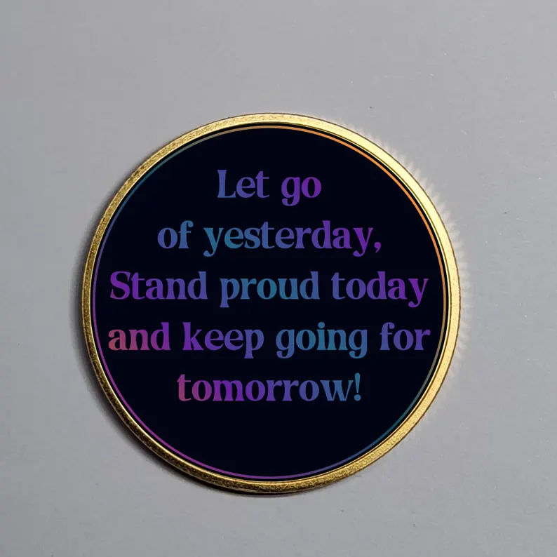 Personalized Narcotics Anonymous Date Gift, Recovery Anniversary Coin