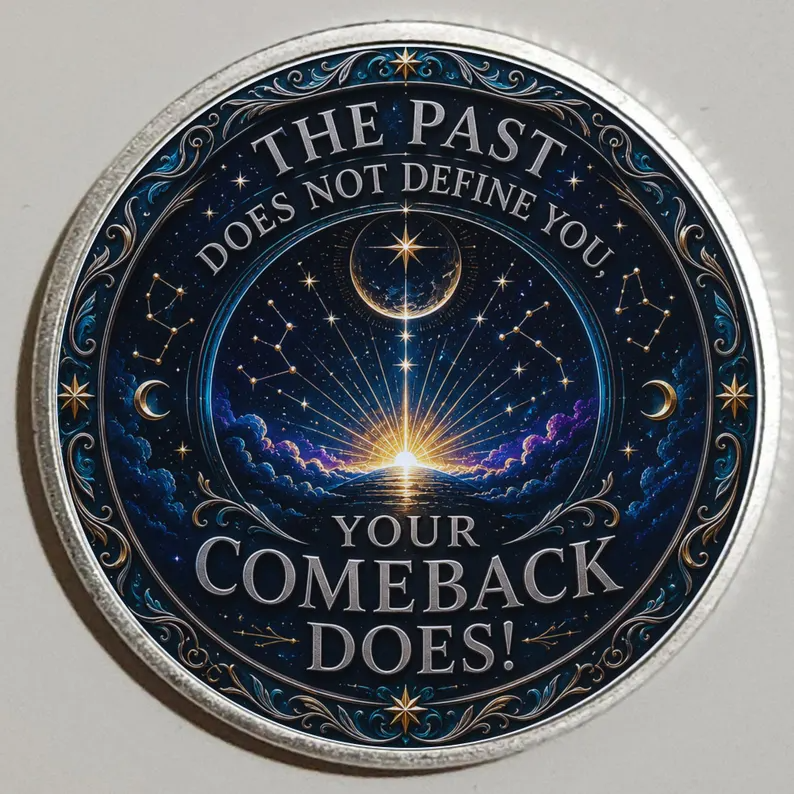 Write a New Story Recovery Coin ~ Silver Medallion