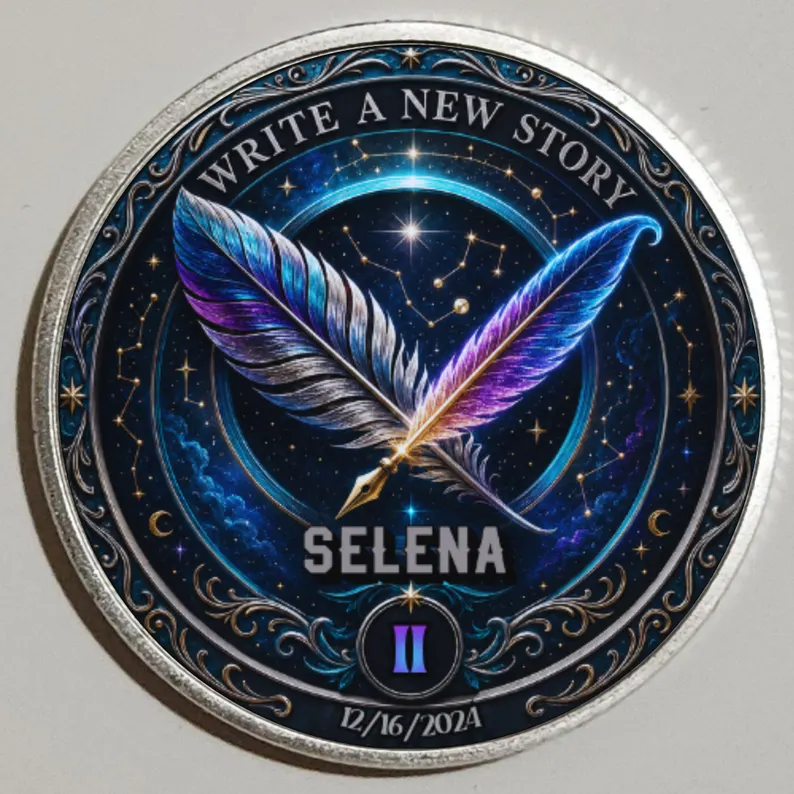 Write a New Story Recovery Coin ~ Silver Medallion