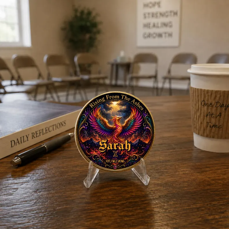 Rising From The Ashes Phoenix Coin, Gold Recovery Medallion