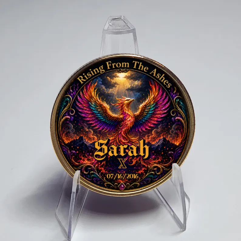 Rising From The Ashes Phoenix Coin, Gold Recovery Medallion