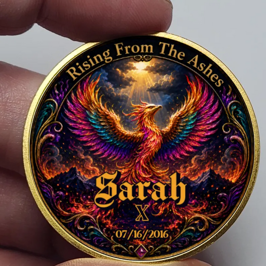 Rising From The Ashes Phoenix Coin, Gold Recovery Medallion