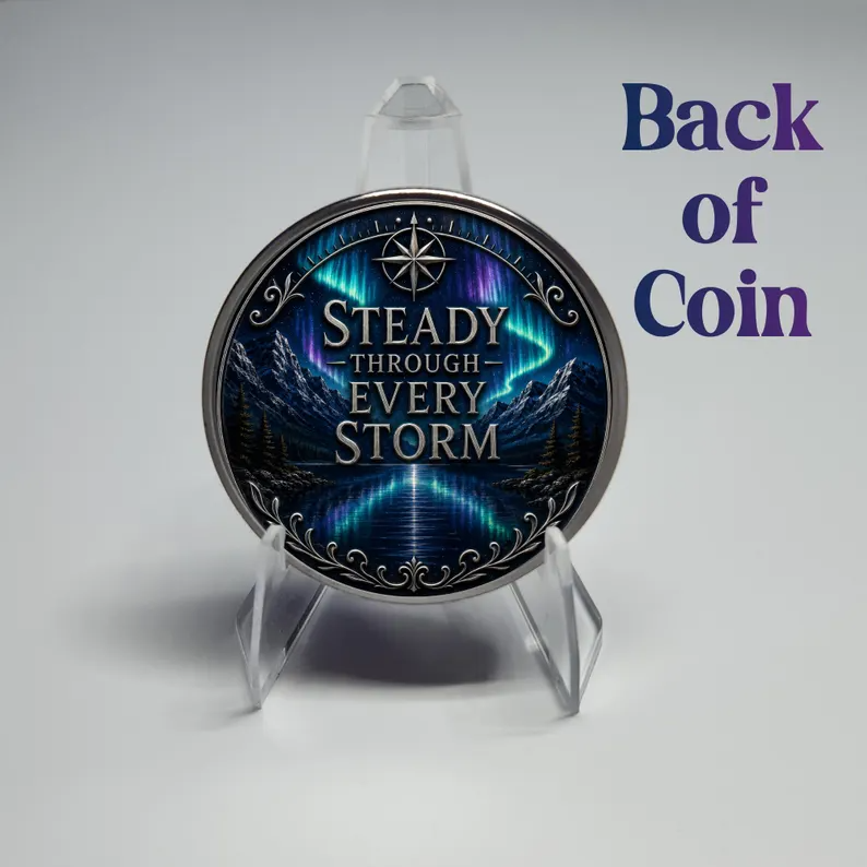 Guided By Grace Mountain Coin, Silver Recovery Medallion