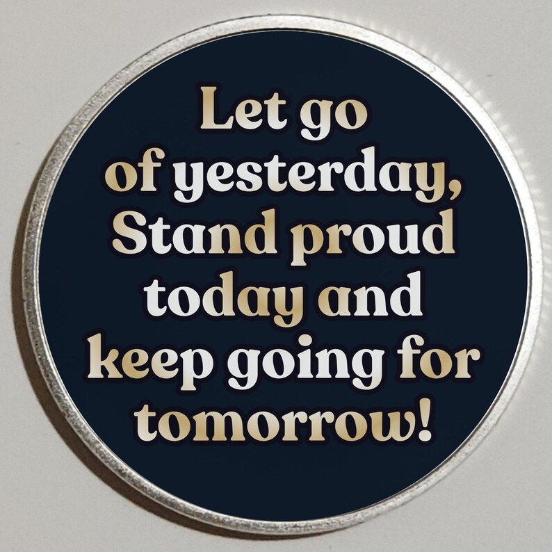 Custom Sunrise Mountain Recovery Milestone Coin ~ Silver Medallion