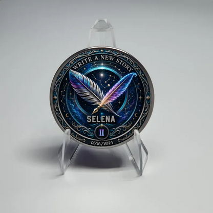 Write a New Story Recovery Coin ~ Silver Medallion