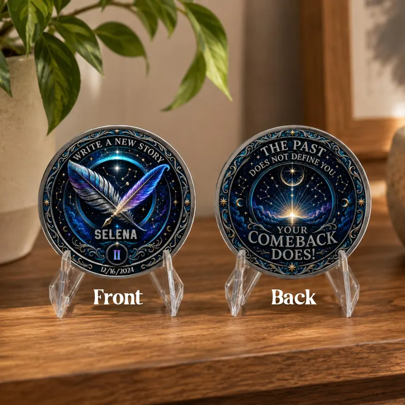 Write a New Story Recovery Coin ~ Silver Medallion