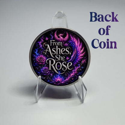 She Rose Anyway Recovery Coin ~ Silver Medallion