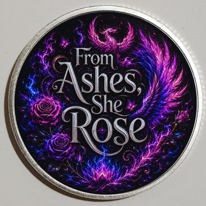 She Rose Anyway Recovery Coin ~ Silver Medallion