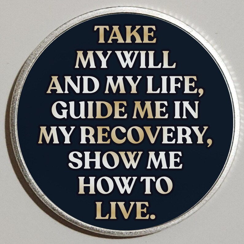 Custom Sunrise Mountain Recovery Milestone Coin ~ Silver Medallion