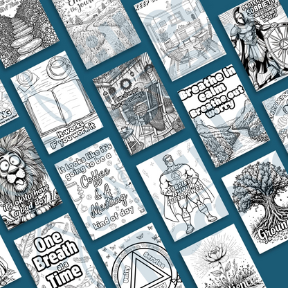 100 Digital Download Coloring Pages ~ Thoughtful Inspiring Coloring Pages.