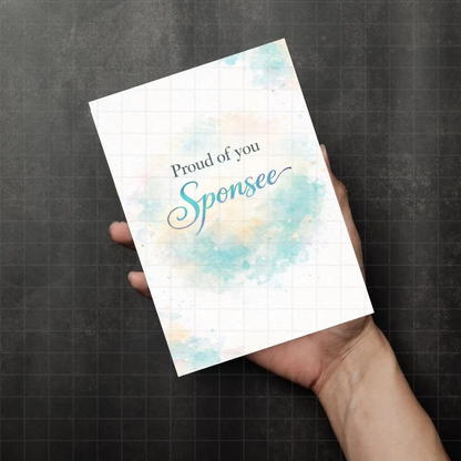 Sponsor To Sponsee Encouragment Digital Card