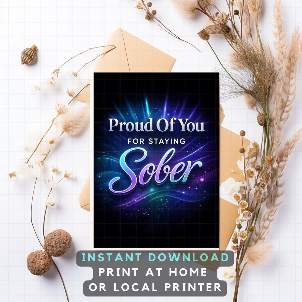 Proud Of You For Staying Sober Digital Card