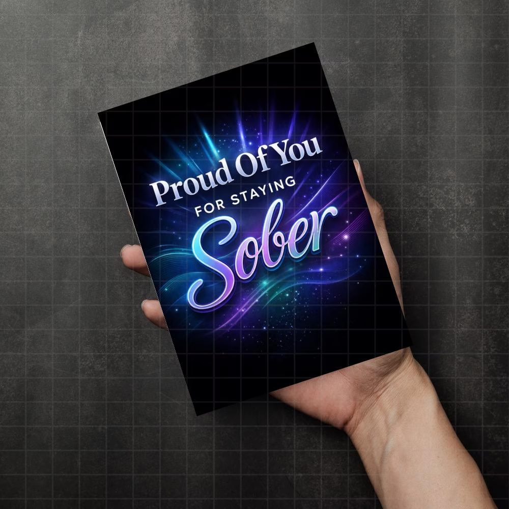Proud Of You For Staying Sober Digital Card