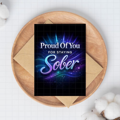 Proud Of You For Staying Sober Digital Card