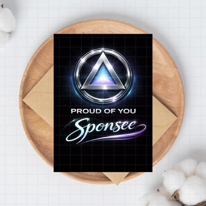 Proud Of You Sponsee Printable Card