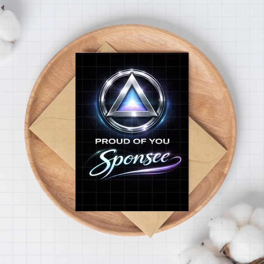 Proud Of You Sponsee Printable Card