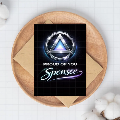 Proud Of You Sponsee Printable Card