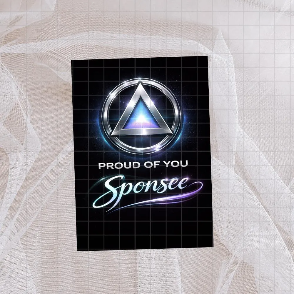 Proud Of You Sponsee Printable Card