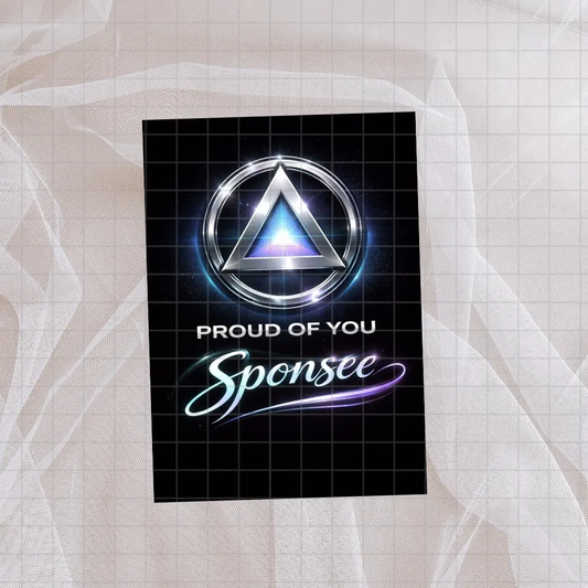 Proud Of You Sponsee Printable Card