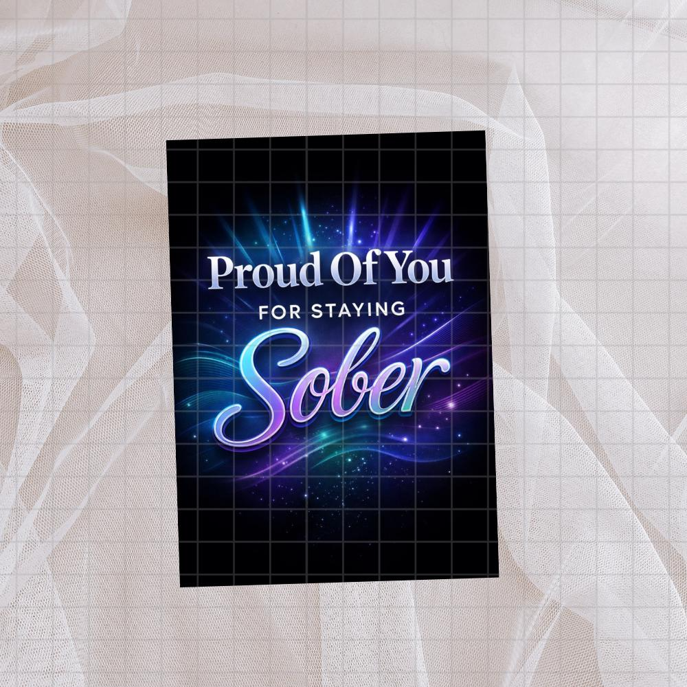 Proud Of You For Staying Sober Digital Card