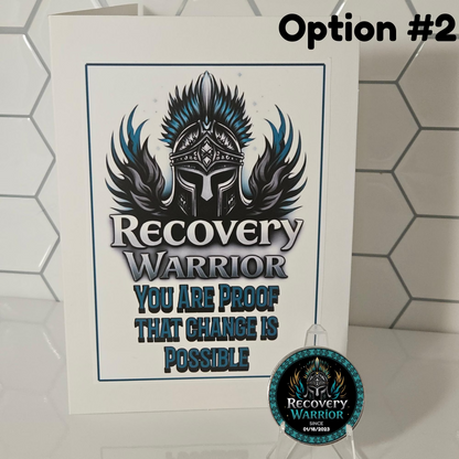 Recovery Warrior Custom Sobriety Coin Gift Set