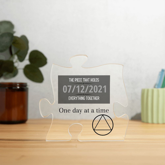 One Day At A Time ~  Custom Sobriety Date Gift