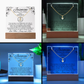 Personalized Keepsake Acrylic Bundle with Love Knot Necklace – Inspiring Sobriety Gift ~ With 7 Different LED Colors Included