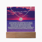 LED Sobriety Gift with Necklace Set ~ Customize Sober Date and names ~ Odaat for her