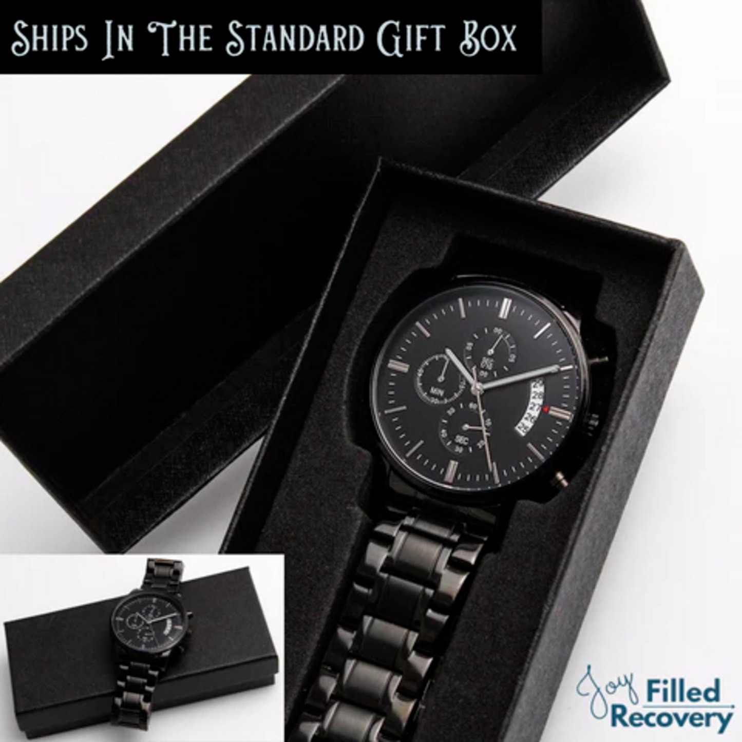 Personalized Sobriety Watch with Phoenix & Date Engraving