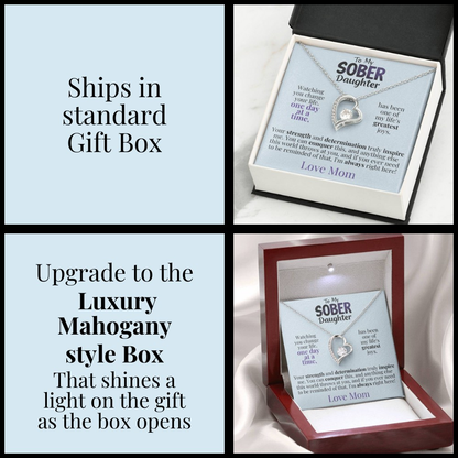 Gift box options: standard gift box and luxury mahogany style box