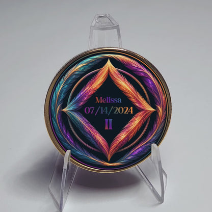 Personalized Narcotics Anonymous Date Gift, Recovery Anniversary Coin