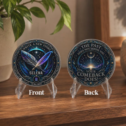 Write a New Story Recovery Coin ~ Silver Medallion