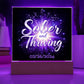 Sober and Thriving Custom LED Acrylic Plaque