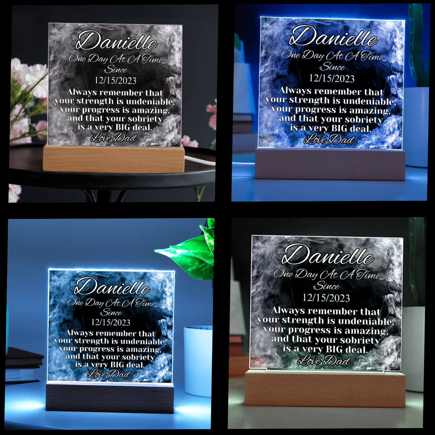 Custom Sober Date LED Acrylic