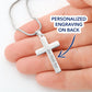 Sober Christmas Cross Necklace