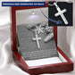 Sober Christmas Cross Necklace