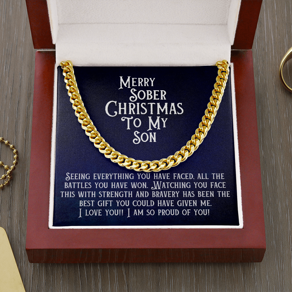 Merry sober Christmas To my Son